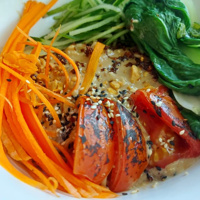 Photo of the dish “vegan sesame noodles”