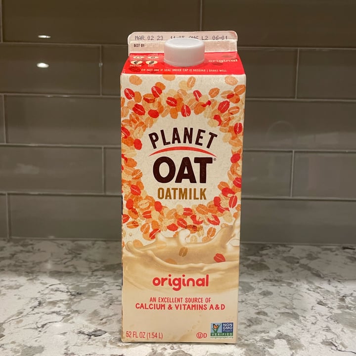 photo of Planet Oat Oatmilk Original shared by @claudiad on  01 Feb 2023 - review