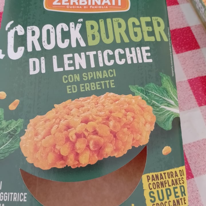 photo of Zerbinati Crockburger Di Lenticchie Con Spinaci Ed Erbette shared by @vivalavita on  09 Aug 2023 - review