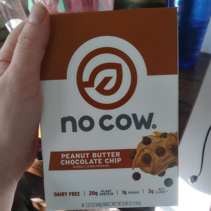 photo of No Cow Peanut Butter Chocolate Chip Bar shared by @sarahjb91 on  13 Feb 2023 - review