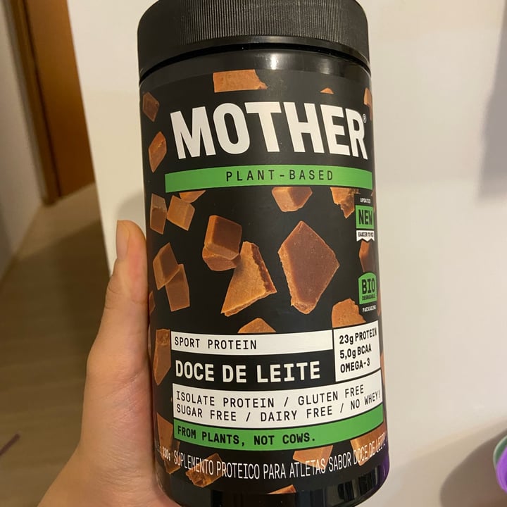 photo of Mother Nutrients Proteína Isolada Vegana Doce de Leite shared by @talitaokazaki on  16 Feb 2023 - review