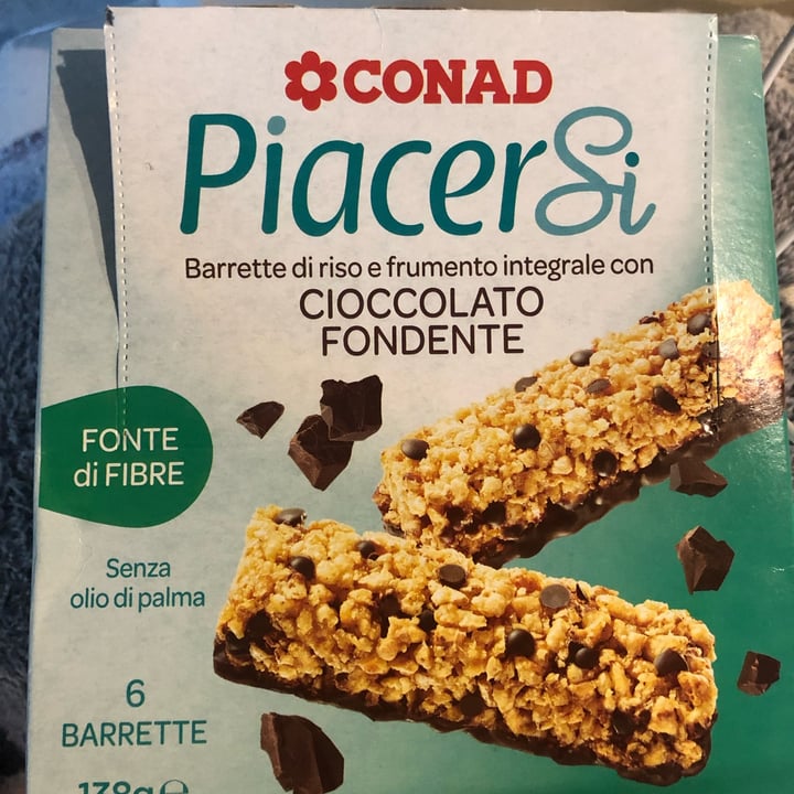 photo of Piacersi | Conad Barretta Di Riso E Frumento Integrale Con Cioccolato Fondente shared by @eli01 on  07 Jun 2023 - review
