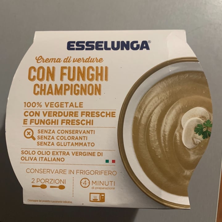 photo of  Esselunga Crema di verdure con funghi champignon shared by @matildesnt on  07 Apr 2023 - review