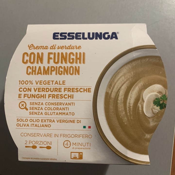 photo of Esselunga Crema di verdure con funghi champignon shared by @matildesnt on  07 Apr 2023 - review