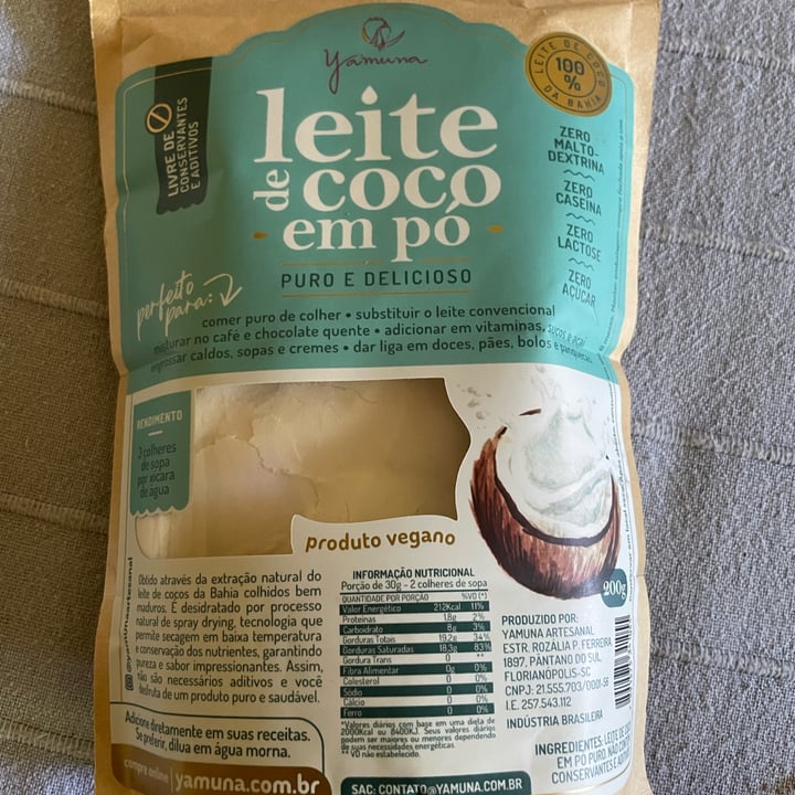 photo of Yamuna leite de côco em pó shared by @sofiacarvalho on  31 May 2023 - review