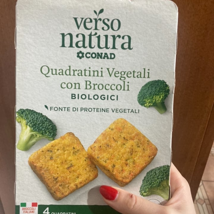 photo of Verso Natura Conad Veg Quadratini vegetali con broccoli biologici shared by @cloud00 on  26 Jan 2023 - review