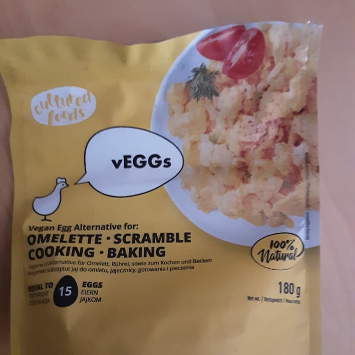 photo of Cultured Foods Vegan Egg Alternative For Omelette, Scramble, Cooking, Baking shared by @marialaurait on  24 Jan 2023 - review