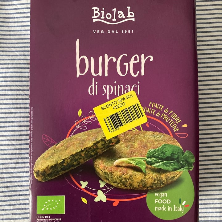 photo of Biolab Burger di Spinaci shared by @al-ma on  23 Mar 2023 - review