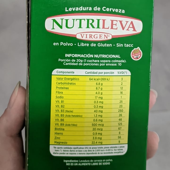 photo of Nutrileva Levadura de Cerveza Natural shared by @magaby on  08 Jun 2023 - review