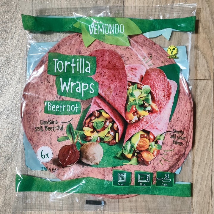 photo of Vemondo Tortilla wraps beetroot shared by @gege19 on  08 Aug 2023 - review