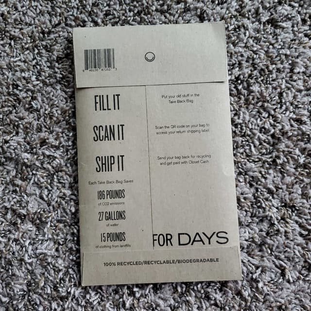 ForDays Take Back Bag Reviews abillion