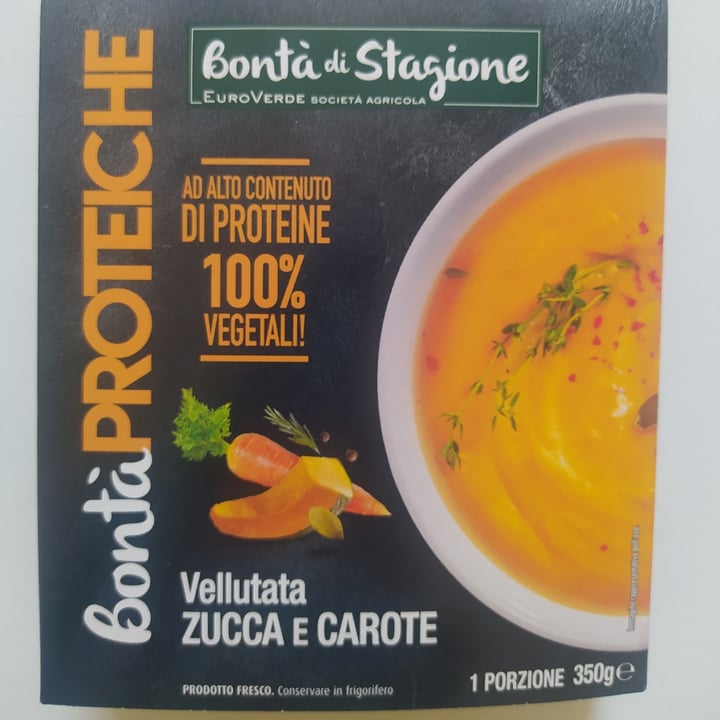 photo of Bontà di stagione vellutata zucca e carote shared by @laetitiainveg on  14 Jun 2023 - review