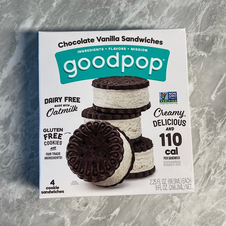 photo of Goodpop Chocolate Vanilla Sandwiches shared by @liberationbby on  01 May 2023 - review