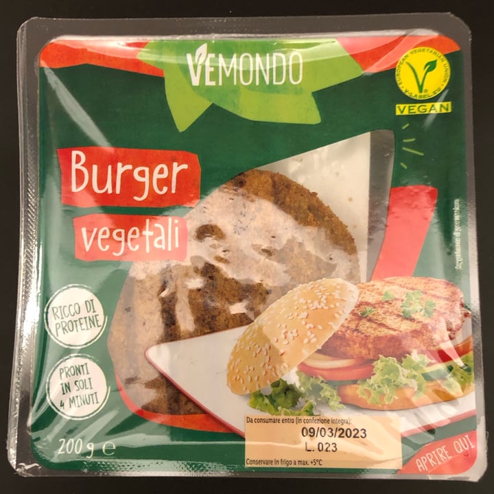 photo of Vemondo Burger vegetali shared by @andrea76 on  29 Jan 2023 - review