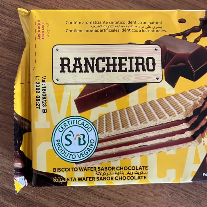 photo of Rancheiro Biscoito Wafer Sabor Chocolate shared by @debhvt on  23 Apr 2023 - review