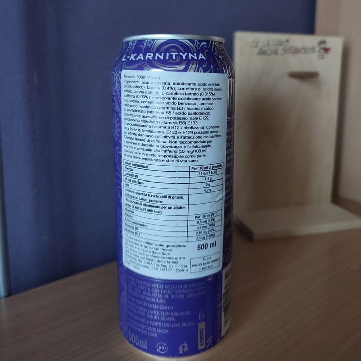 photo of Monster Energy Monster Energy Ultra Violet shared by @emme9720 on  03 Mar 2023 - review
