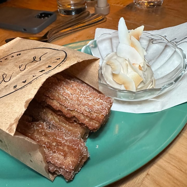 photo of Jajaja Plantas Mexicana Churros With Coconut Dulce De Leche shared by @alexesposito on  09 May 2023 - review