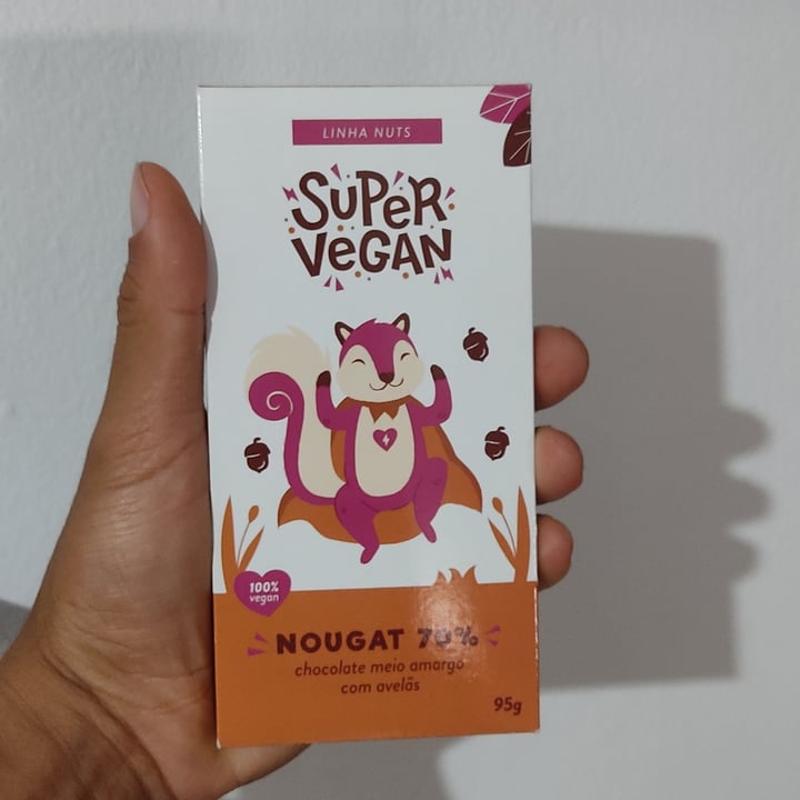 photo of Super Vegan Barra de Chocolate - Meio Amargo com Pedaços de Cookies shared by @felps on  27 Feb 2023 - review
