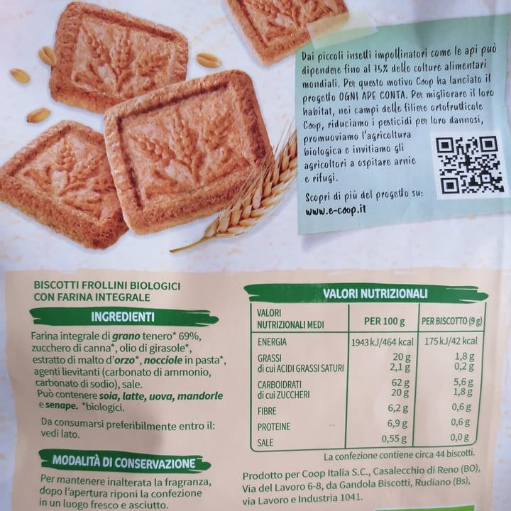 photo of Vivi Verde Coop biscotti integrali biologici shared by @astrid2017 on  29 Apr 2023 - review