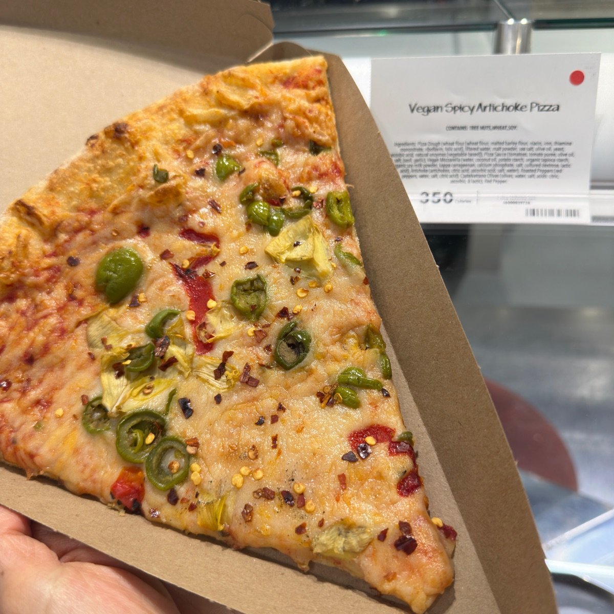 Vegan Spicy Artichoke Pizza at Whole Foods Market, Chicago - Vegan Dish