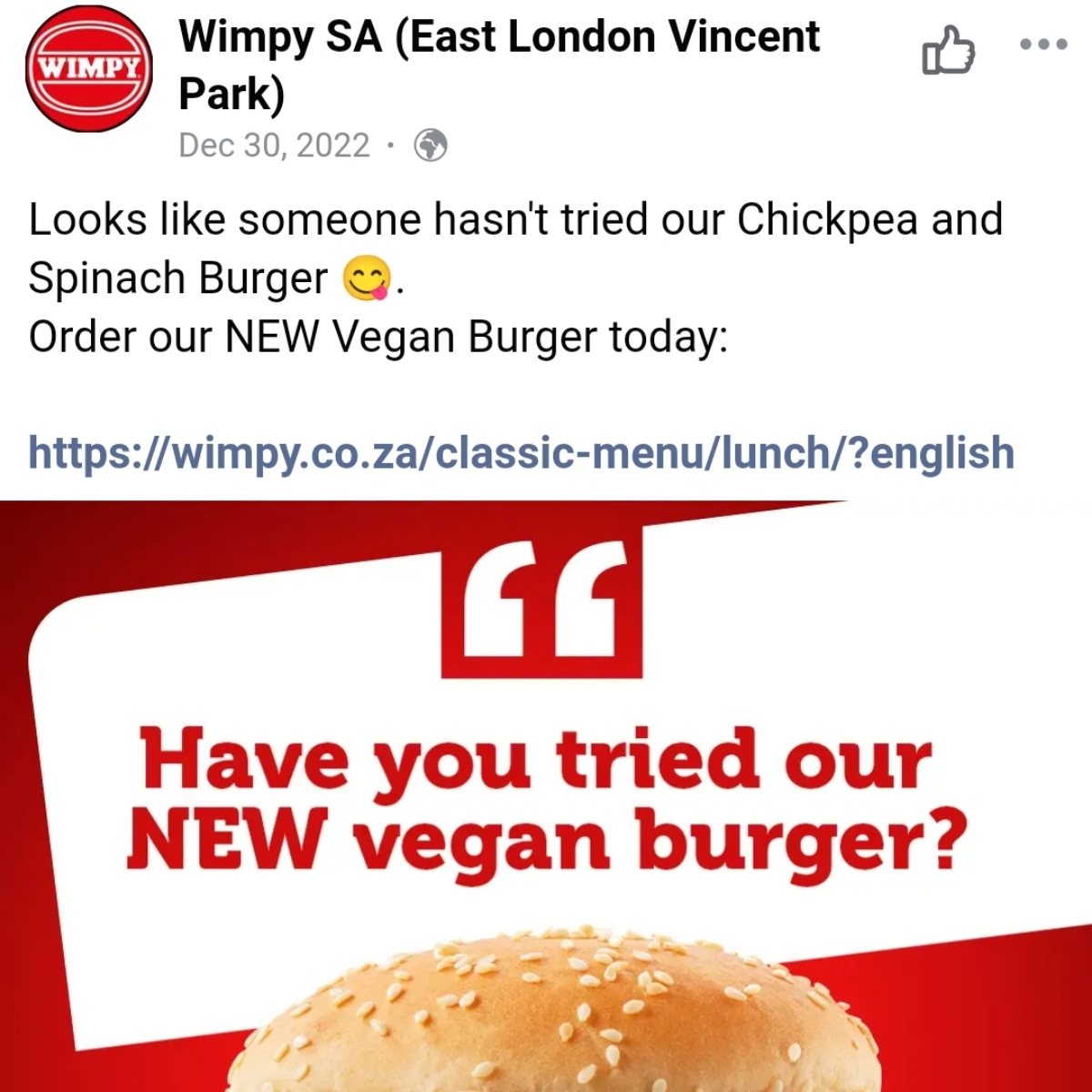 Wimpy Vegan Options, What's Vegan at Wimpy?
