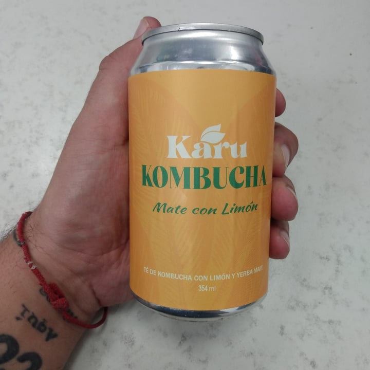 photo of Karu kombuc kombucha sabor mate con limon shared by @marenv on  20 Apr 2023 - review