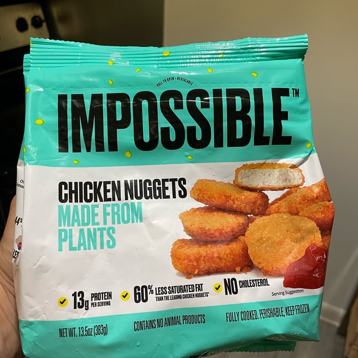 photo of Impossible Foods Chicken Nuggets shared by @santo-vegano on  16 Apr 2023 - review