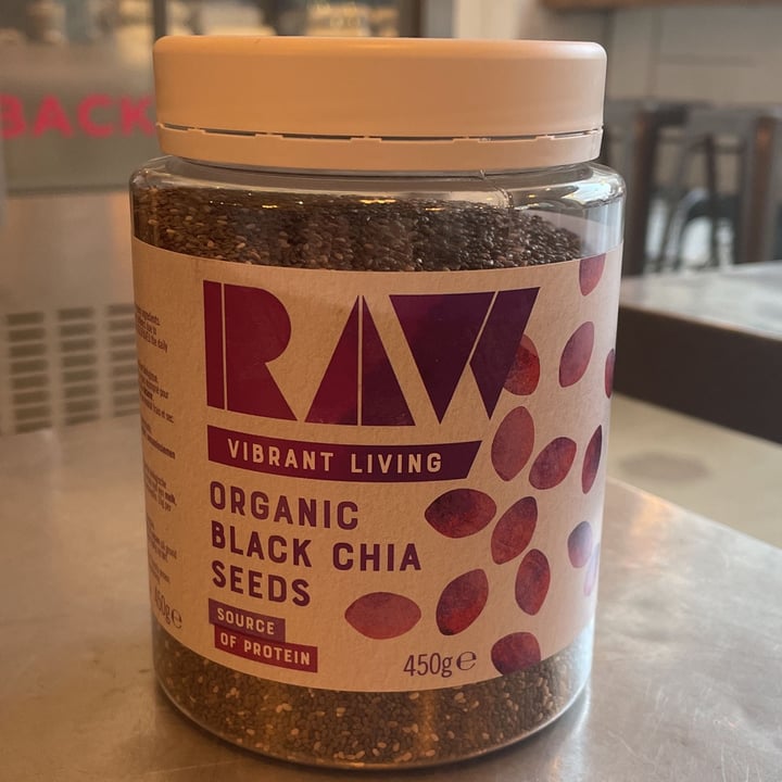 photo of RAW Vibrant Living Organic Black Chia Seeds shared by @bryanvegan on  17 Feb 2023 - review