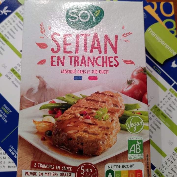 photo of Soy Seitan en tranches shared by @walkabout-veg on  27 Dec 2022 - review