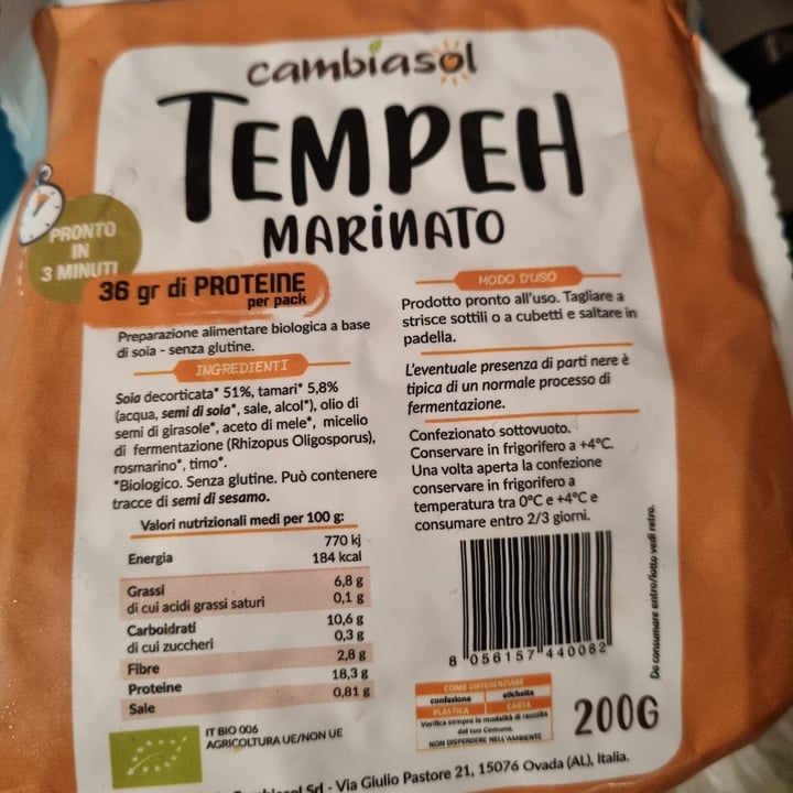 photo of Cambiasol Tempeh Fermentato shared by @francy82 on  14 Jan 2023 - review