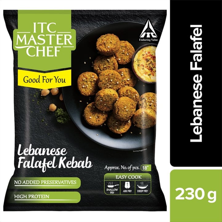 photo of ITC Masterchef Lebanese Falafel Kebab shared by @indianveganstuff on  04 Mar 2023 - review