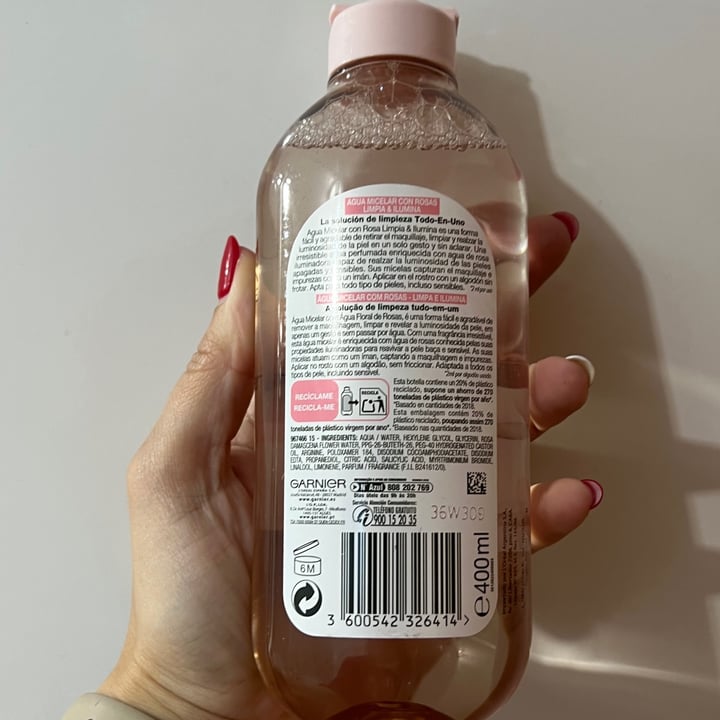 photo of Garnier Agua Micelar Con Rosas shared by @gaby-miss-x on  10 Aug 2023 - review