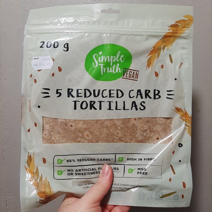 photo of Simple Truth 5 reduced carb tortillas shared by @josiearmadillo on  28 Apr 2023 - review