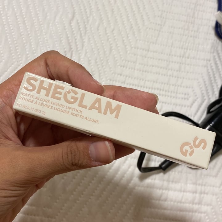 photo of Sheglam matte allure liquid lipstick shared by @noahlelis on  17 Jun 2023 - review