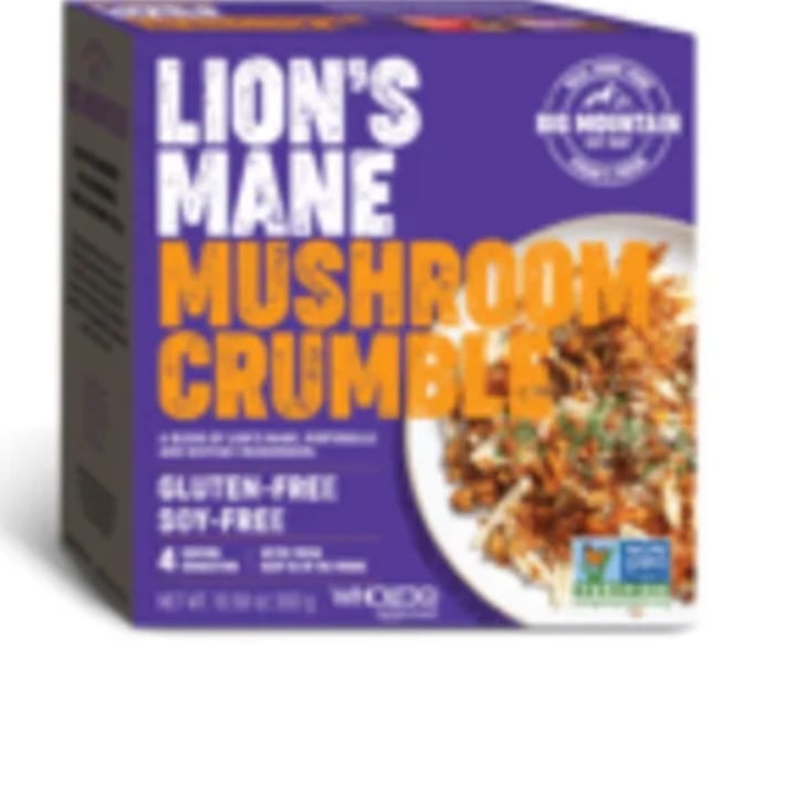 photo of Big Mountain Foods Lions mane mushroom crumbles shared by @jmcdoug on  07 Aug 2023 - review