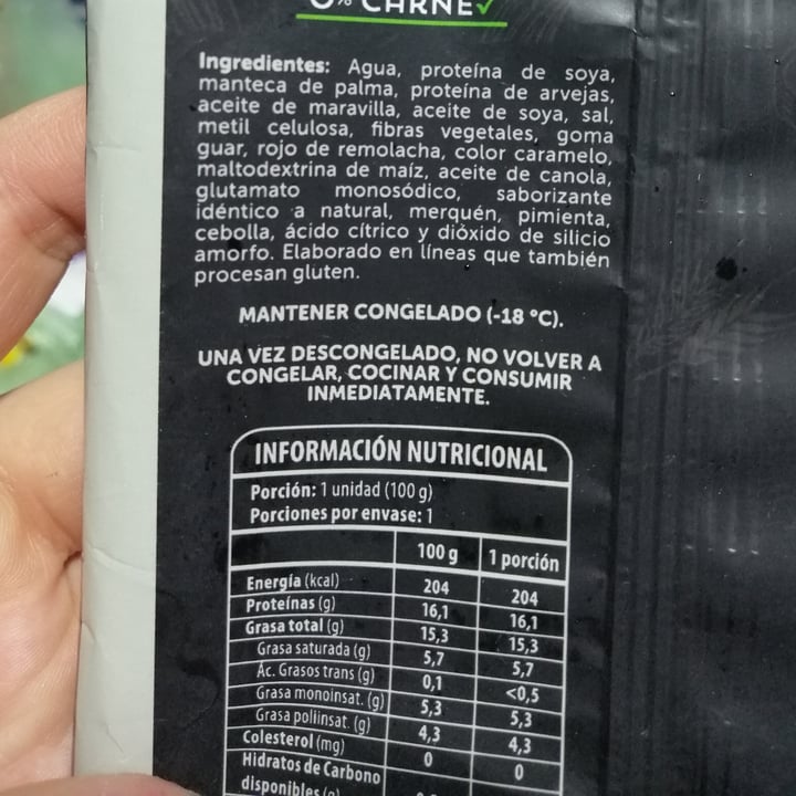 photo of Receta del abuelo Vegan Burger Plant Based shared by @carenfg on  18 Jun 2023 - review