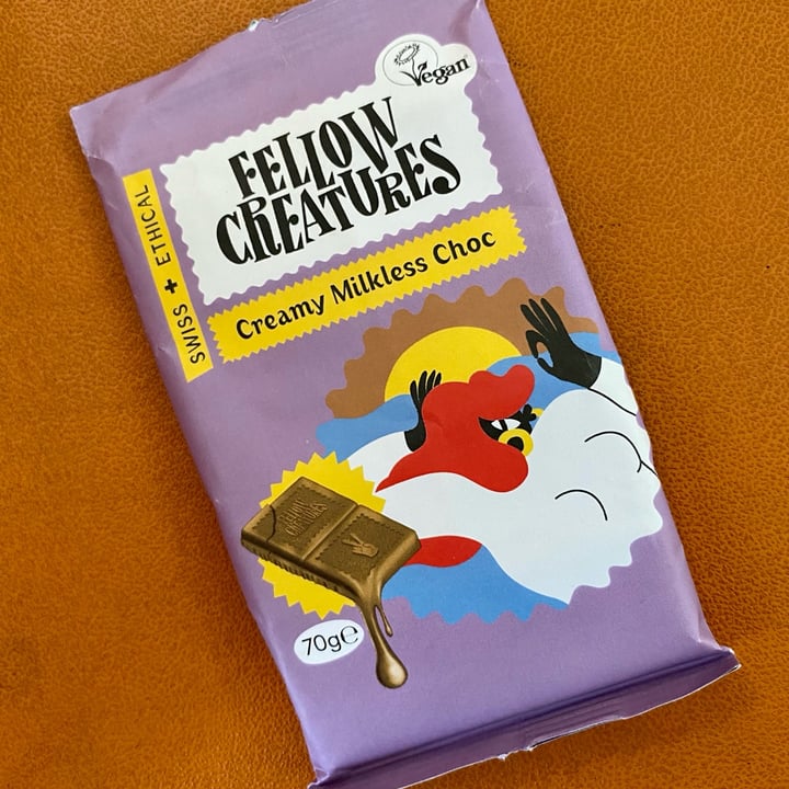 photo of Fellow creatures Creamy milkless chocolate shared by @earthcandi on  20 Mar 2023 - review
