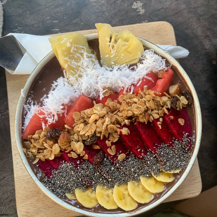 photo of Brother Bong Cafe Chocolate smoothie bowl shared by @veganlinda on  11 Feb 2023 - review