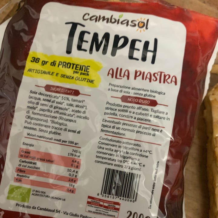 photo of Cambiasol Tempeh shared by @mariafrancesca on  21 Feb 2023 - review