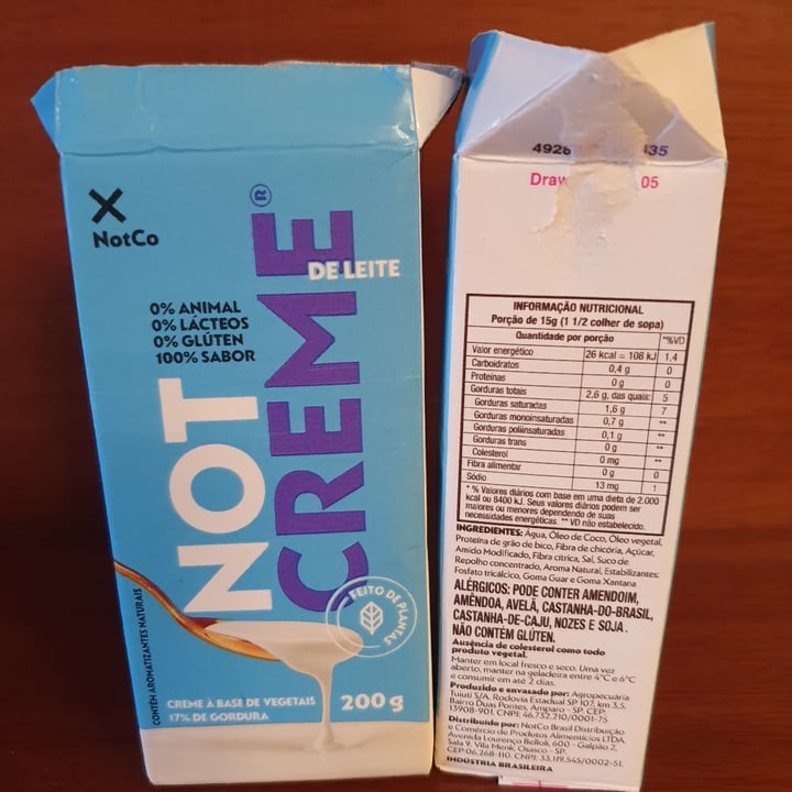 photo of NotCo creme de leite shared by @eneide on  14 Aug 2023 - review