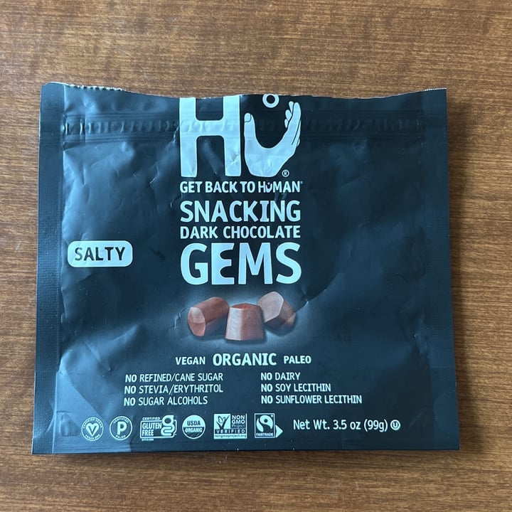 photo of Hu Snacking Dark Chocolate Gems Salty shared by @nathlena19 on  14 May 2023 - review