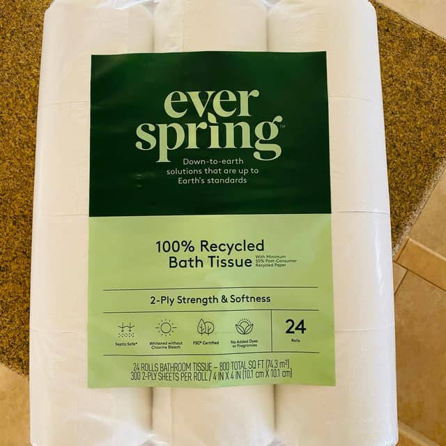 100% Recycled Bath Tissue at ever spring by Target - Review by @beckyyy ...