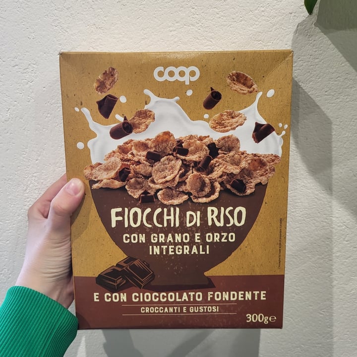 photo of Coop Fiocchi di riso con grano e orzo integrali E Con Cioccolato Fondente shared by @saranicosia5 on  31 Mar 2023 - review