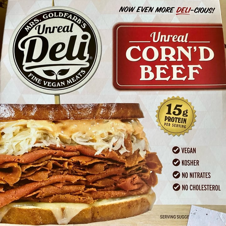 photo of Mrs. Goldfarb’s Unreal Deli Unreal CORN’D BEEF shared by @sandrews on  14 Jun 2023 - review