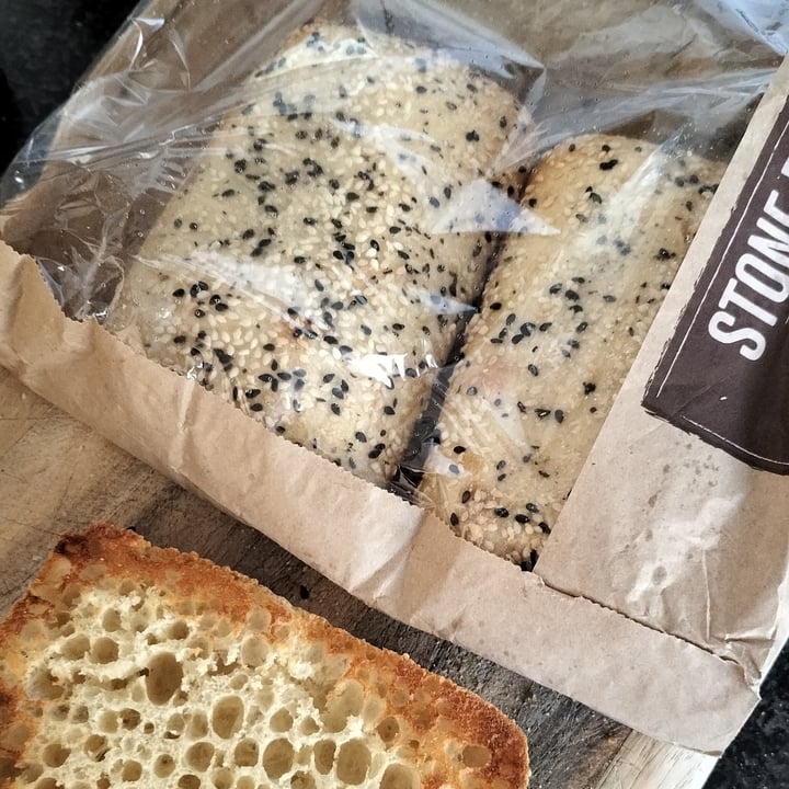 photo of Coles Bakery Stone Baked Turkish Rolls shared by @helenevegan on  10 Aug 2023 - review