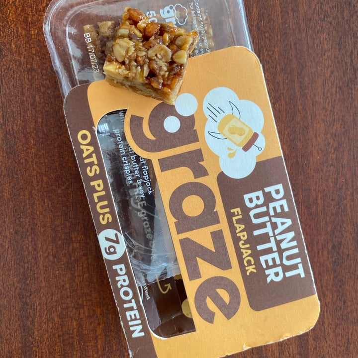 photo of graze Peanut Butter Flapjack shared by @earthcandi on  26 Mar 2023 - review