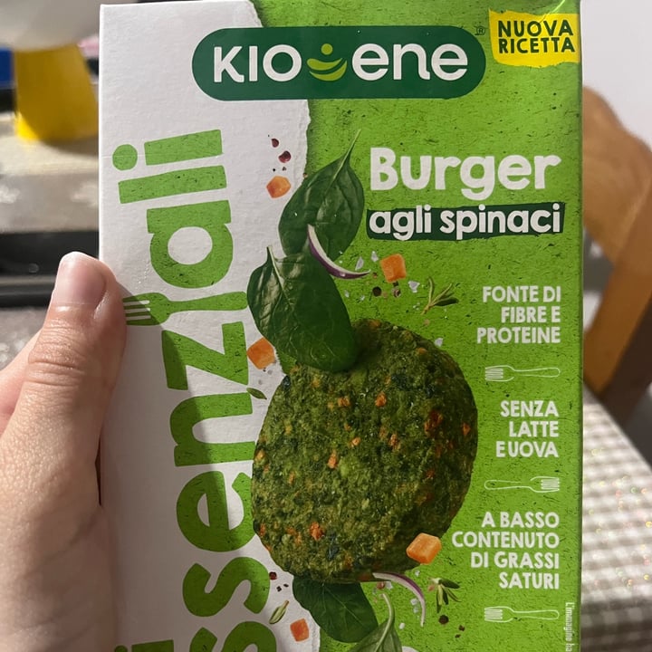 photo of Kioene Gli Essenziali Burger agli Spinaci shared by @utente612 on  09 Mar 2023 - review