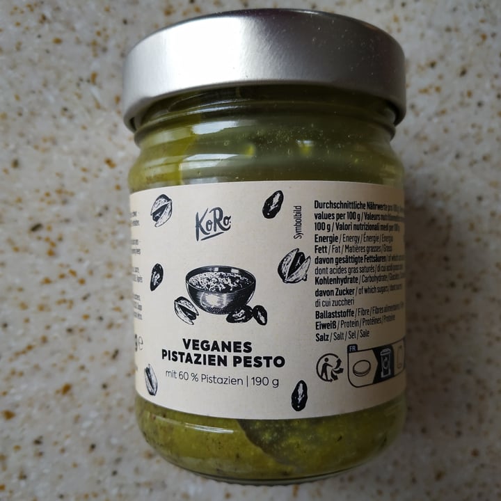 photo of Koro pesto di pistacchi shared by @simona74veg on  09 Aug 2023 - review