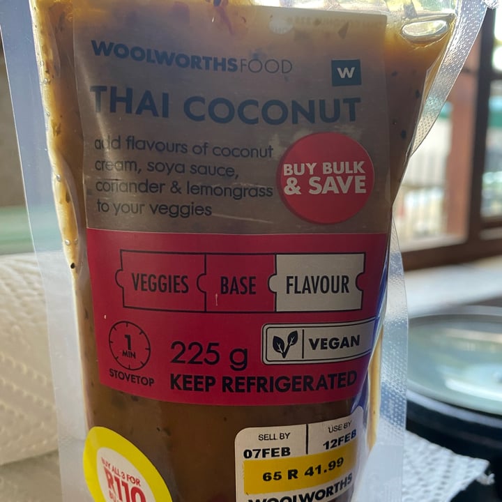 photo of Woolworths Food Thai coconut sauce shared by @andrew309 on  31 Jan 2023 - review