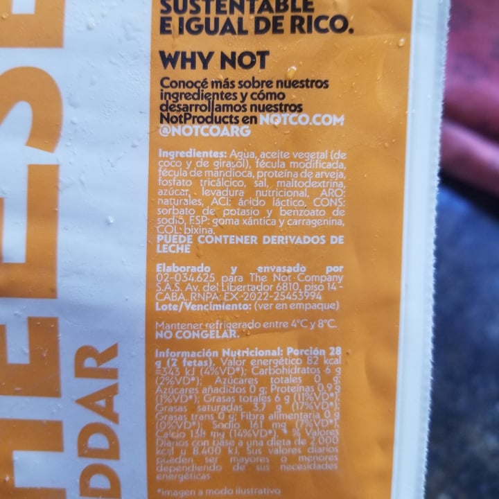 photo of NotCo Not Cheese shared by @hohito on  18 May 2023 - review